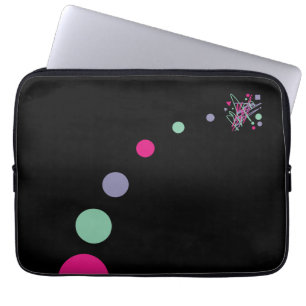 Big Bang Theory colour splat planets outer space Laptop Sleeve