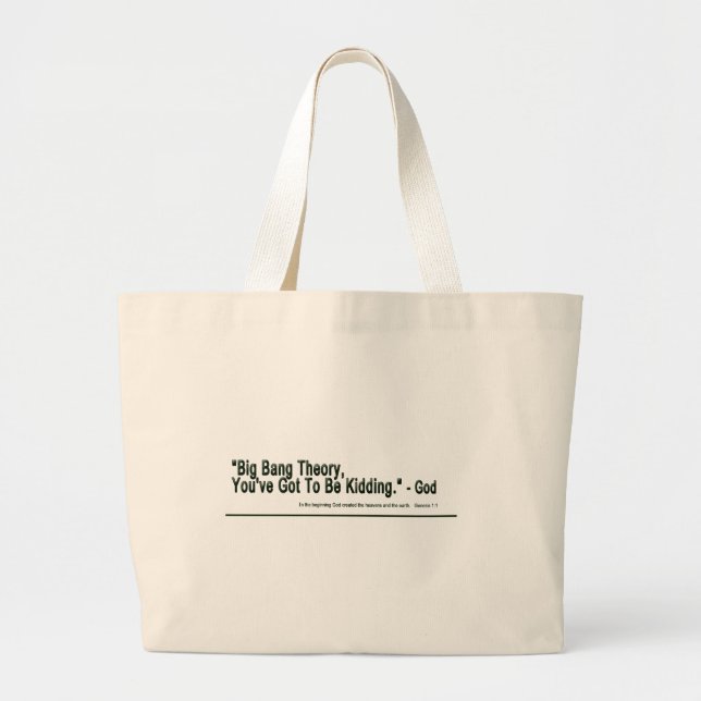Big Bang Theory Large Tote Bag (Front)
