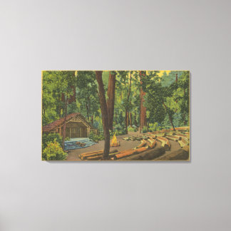 Big Basin, California "Camp Fire Bowl" View Canvas Print