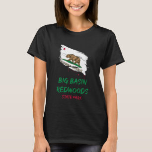 Big Basin Redwoods State Park California Flag Vaca T-Shirt