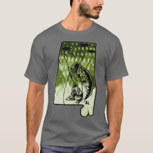 Big Bass Fishing Alabama State Largemouth Bass Fis T-Shirt