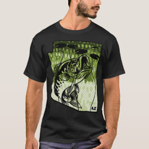 Big Bass Fishing Arizona State Largemouth Bass Fis T-Shirt