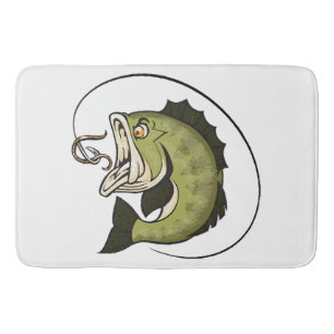 Big Bass Mouth Bath Mat
