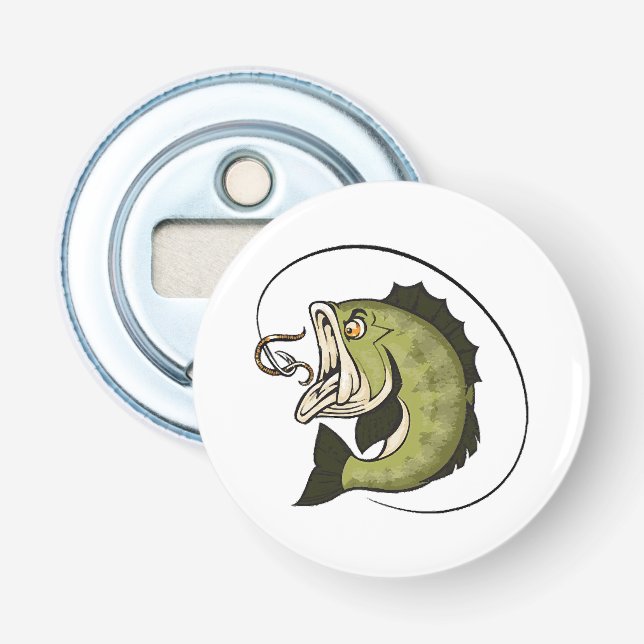 Big Bass Mouth Bottle Opener (Front)