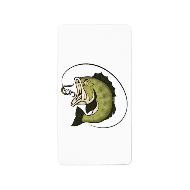 Big Bass Mouth Label (Front)