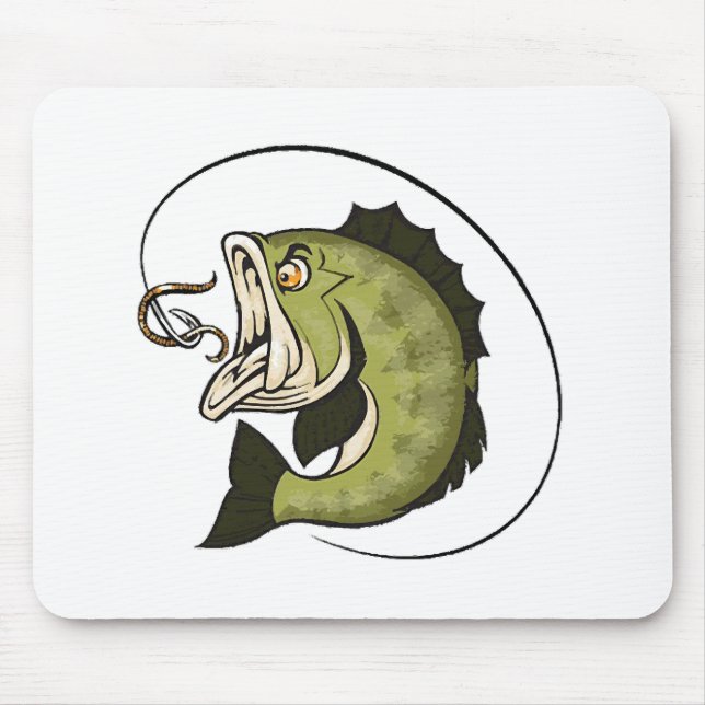 Big Bass Mouth Mouse Mat (Front)
