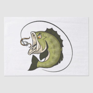 Big Bass Mouth Tissue Paper