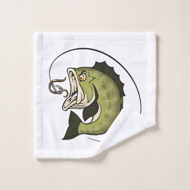 Big Bass Mouth Wash Cloth (Wash Cloth)