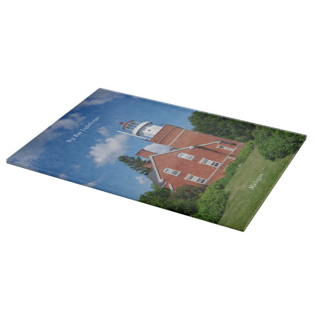 Big Bay Lighthouse cutting board (Corner)