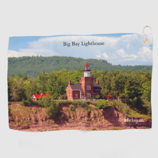 Big Bay Lighthouse from water golf towel