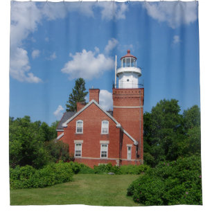 Big Bay Lighthouse shower curtain