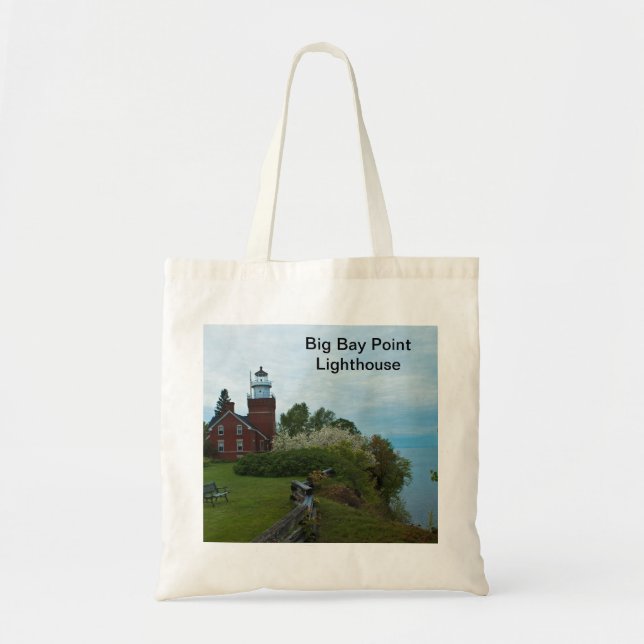 Big Bay Point Lighthouse Tote Bag (Front)
