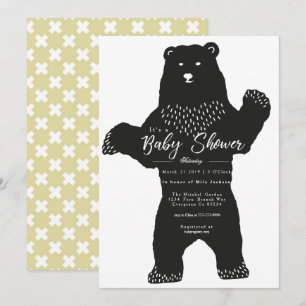 Big Bear Baby Shower Invite