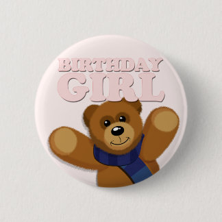 Big Bear Birthday Girl Badge