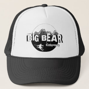 Big Bear California black white skier hat