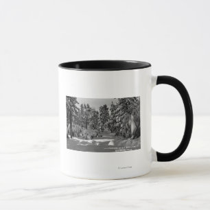 Big Bear Lake, CA in the Winter Snow View Mug