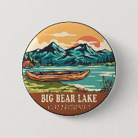 Big Bear Lake California Boating Fishing Emblem