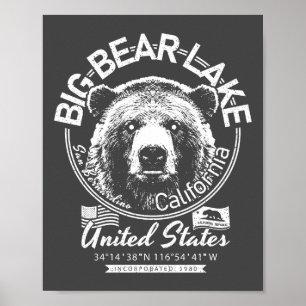 BIG BEAR LAKE CALIFORNIA - CITY OF BIG BEAR LAKE POSTER