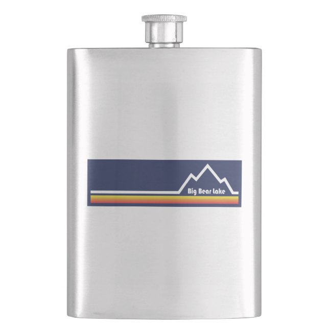 Big Bear Lake California Hip Flask (Front)
