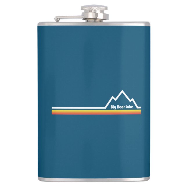 Big Bear Lake California Hip Flask (Front)