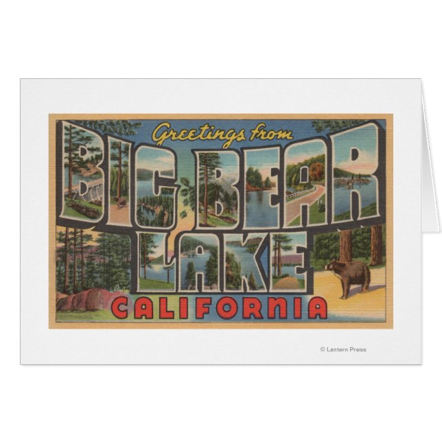 Big Bear Lake, California - Large Letter Scenes (Front Horizontal)