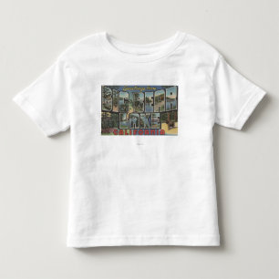 Big Bear Lake, California - Large Letter Scenes 2 Toddler T-Shirt