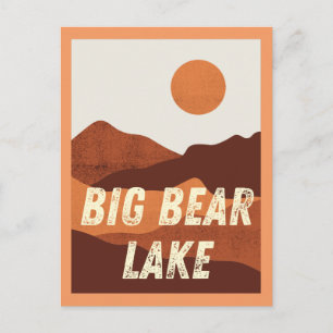 Big Bear Lake, California Mountains Postcard