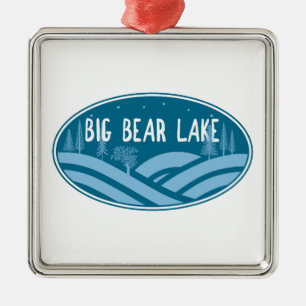 Big Bear Lake California Outdoors Metal Tree Decoration