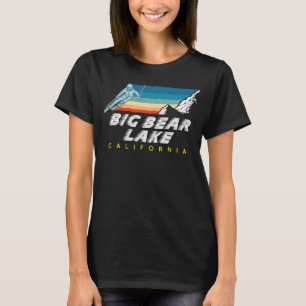 Big Bear Lake California USA Ski Resort BACK PRINT T-Shirt