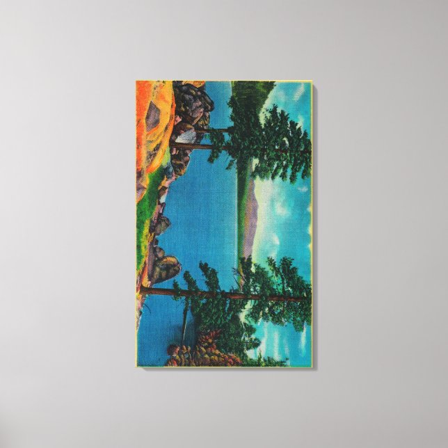 Big Bear Lake from the West End Canvas Print (Front)