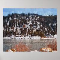 Big Bear Lake, Winter Snow