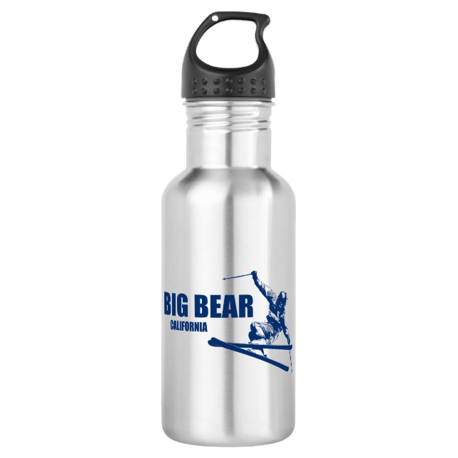 Big Bear Mountain Resort California Skier 532 Ml Water Bottle (Front)