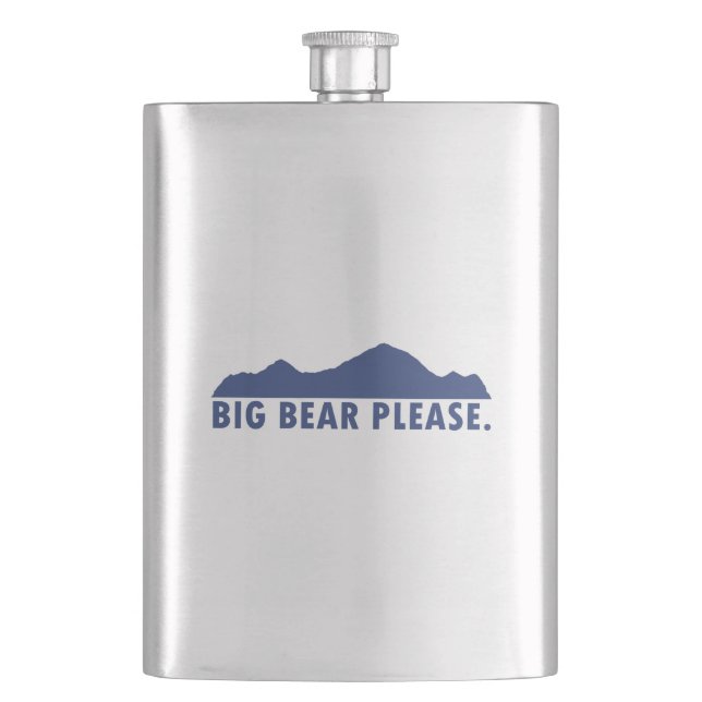 Big Bear Please Hip Flask (Front)