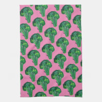 Big beautiful broccoli eat your veggies pink