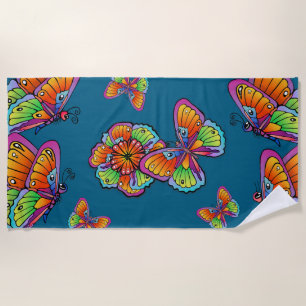 Big Beautiful Butterfly  Beach Towel