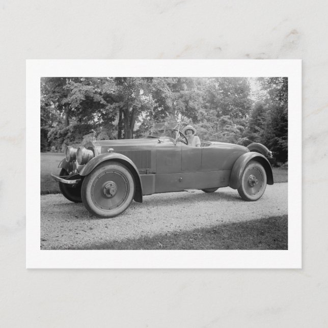 Big Beautiful Car, early 1900s Postcard (Front)