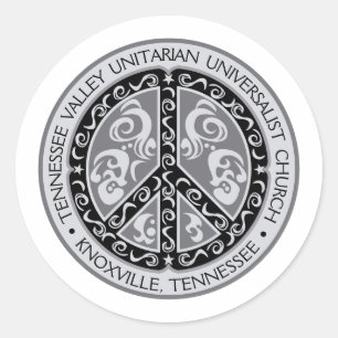 Big Beautiful Peace Sign Classic Round Sticker