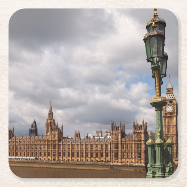 Big Ben and Houses of Parliament in London coaster (Front)