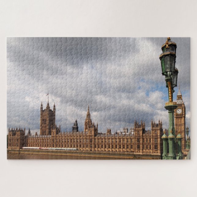 Big Ben and Houses of Parliament in London Jigsaw Puzzle (Horizontal)