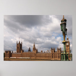 Big Ben and Houses of Parliament in London poster