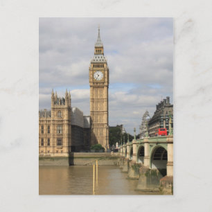 Big Ben and Houses of Parliament - London Postcard