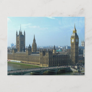 Big Ben and Houses of Parliament - London Postcard