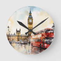 Big Ben and red bus in London