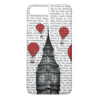 Big Ben and Red Hot Air Balloons