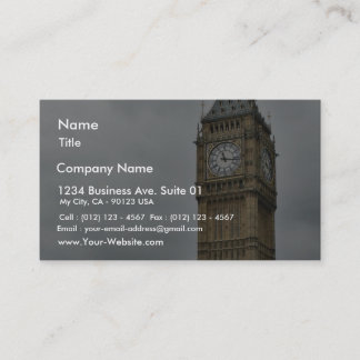 Big Ben And The Houses Of Parliament In London Business Card