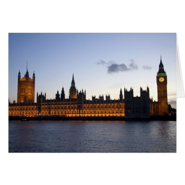 Big Ben and the Houses of Parliament in the city (Front Horizontal)