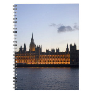 Big Ben and the Houses of Parliament in the city Notebook