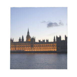 Big Ben and the Houses of Parliament in the city Notepad