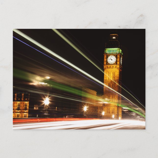 Big Ben at Night Postcard (Front)