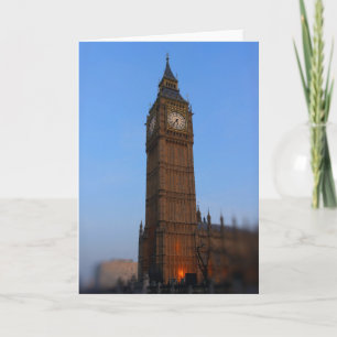 Big Ben at Sunset - London - Greeting Card